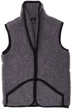 Kamizelka wełniana merynos 100% wełna ciepła męska kołnierz Woolmark 3XL