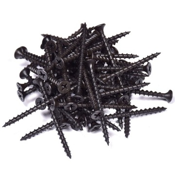 WKRĘTY DO DREWNA 3,5X45 CZARNE 1 KG FOSFATOWANE