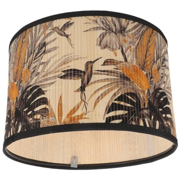 Bambusowy klosz lampy wiszącej w stylu vintage