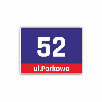 Tabliczka Tablica ADRESOWA PCV Numer na dom 30 x 40 cm