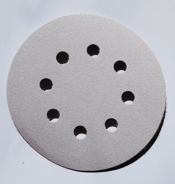 krążek ścierny d=125 gr. 80 8 otworów INDASA White