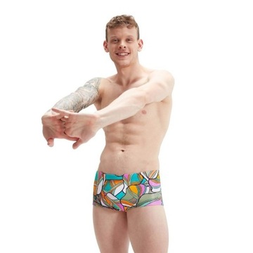 Kąpielówki męskie do pływania treningowe Speedo Allover Digital Brief 85
