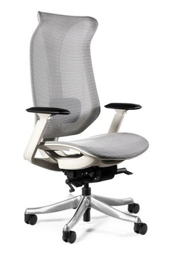 Fotel obrotowy FOCUS ergonomiczny szara siatka Unique SPEŁNIA NOWE NORMY