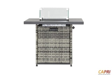 ГАЗОВЫЙ ОБОГРЕВАТЕЛЬ ТЕРРАСА КАМИН CAPRI RATTAN + КРЫШКА