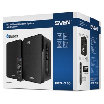 Колонки SVEN SPS-710 2.0 FM USB SD BLUETOOTH