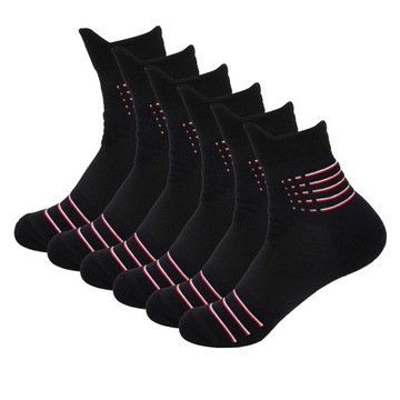 6 Pairs Summer Men and Women Colorful Quick-drying Running Sports Socks