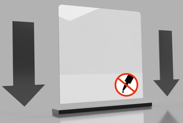 Крышка из оргстекла, защитное стекло, 70х70см, деревянный стол