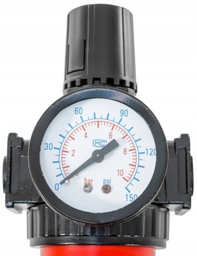 REDUKTOR POWIETRZA FILTR ODWADNIACZ DO KOMPRESORA GWINT 1/2 REGULATOR 10BAR