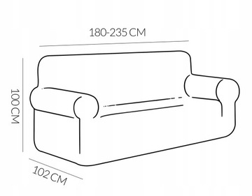 Водонепроницаемый чехол для трехместного дивана. УНИВЕРСАЛЬНЫЙ ГИБКИЙ БЕЖЕВЫЙ L