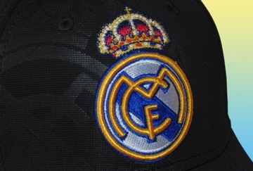 ЧЕРНАЯ ДЕТСКАЯ БЕЙСБОЛЬНАЯ КЕПКА REAL MADRID С ВЫШИВКОЙ ЧЕРНЫЙ ДЕТСКИЙ ЛОГОТИП 1