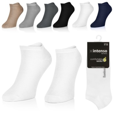 STOPKI MĘSKIE BAMBUSOWE 41-43 10 PAR + JONY SREBRA