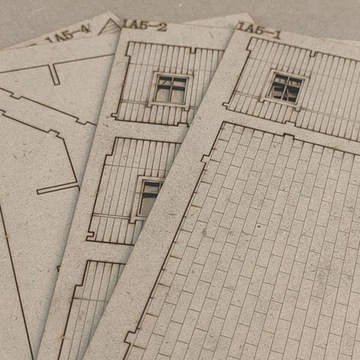 Модели зданий дома 1/72 модели зданий Стиль B