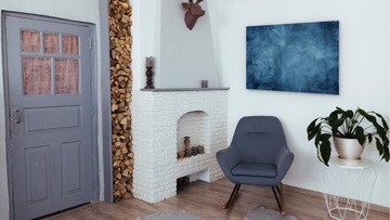 Стеклянная картина ОБЛАЧНОЕ НЕБО 90х60 см + БЕСПЛАТНЫЙ набор аксессуаров