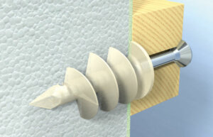 ŚLIMAKI DO STYROPIANU, KOŁKI, WKRĘTY, MOCNE 4 szt