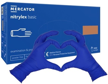 Rękawice rękawiczki nitrylowe Mercator XL 100 szt
