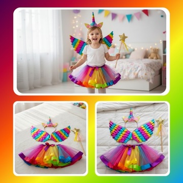 ПЛАТЬЕ ЕДИНОРОГА НАряд КОСТЮМ ЕДИНОРОГА ДЕТСКИЙ НА КАРНАВАЛЬНЫЙ БАЛ