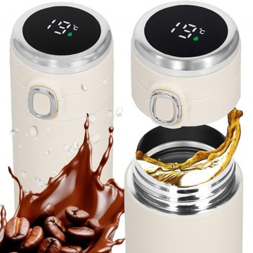 ТЕРМАЛЬНАЯ КРУЖКА THERMAL LED THERMAL 420 мл ДЛЯ КОФЕ, ЧАЯ, СЕНСОРНОГО ДЛЯ АВТОМОБИЛЯ PRO PRO