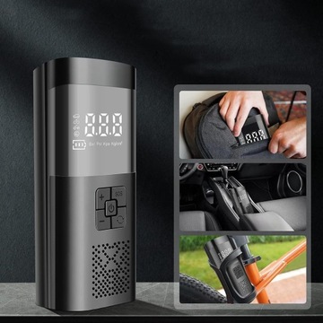 МИНИ-ШИННЫЙ НАСОС СО СВЕТОДИОДНОЙ ПОДСВЕТКОЙ ЭЛЕКТРИЧЕСКИЙ ВОЗДУШНЫЙ НАСОС ДЛЯ АВТОМОБИЛЯ