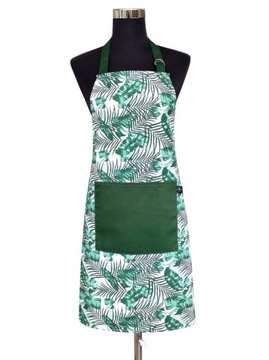 BAWEŁNIANY FARTUCH KUCHENNY KIESZONKA 60x75 JUNGLE