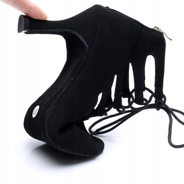 BUTY DO TAŃCA TANECZNE Z CEKINAMI SZAMPAŃSKIE 6cm