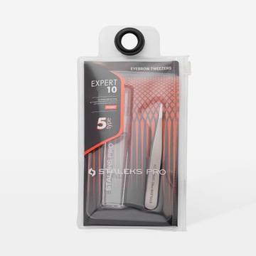 STALEKS ПРОФЕССИОНАЛЬНЫЙ ПИНЦЕТ TE-10/5 ТОЧЕЧНАЯ РЕГУЛИРОВКА ДЛЯ БРОВЕЙ PRO EXPERT