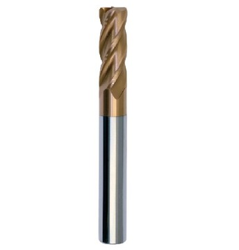 Frez węglikowy 4 pióra fi 8x20x60 R0.5 55HRC TiSiN