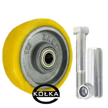 ТЯЖЕЛОЕ ГРУЗОВОЕ КОЛЕСО диаметром 150 мм СО МОНТАЖНЫМ КОМПЛЕКТОМ