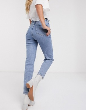 Stradivarius Jasnoniebieskie spodnie mom jeans EU32