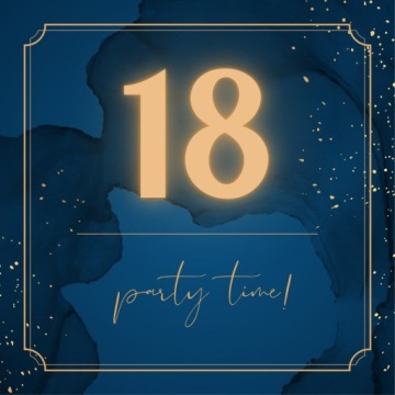 Запрошення день народження 18 (10 шт.)
