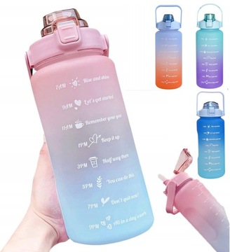 БУТЫЛКА ДЛЯ ВОДЫ С МОТИВАЦИЕЙ, 2 Л.