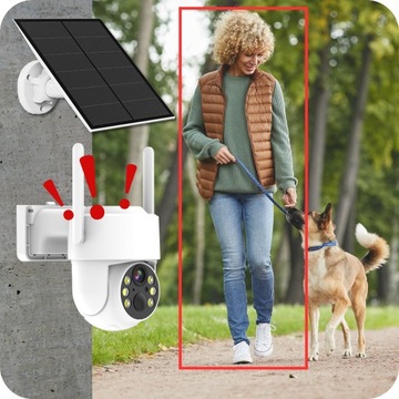 СОЛНЕЧНАЯ WIFI КАМЕРА 4MPX УМНАЯ НАРУЖНАЯ ВРАЩАЮЩАЯСЯ IP БЕСПРОВОДНАЯ СИГНАЛИЗАЦИЯ