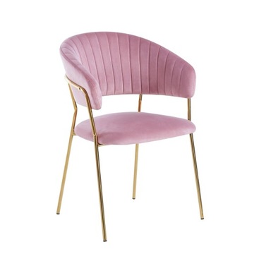 KRZESŁO DO SALONU TAPICEROWANE TYP K426 VELVET RÓŻ