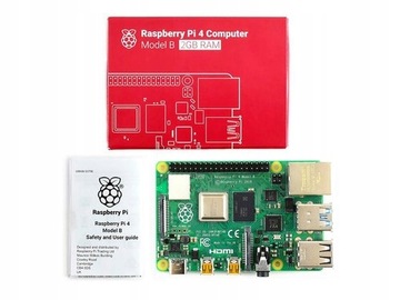 Микрокомпьютер Raspberry Pi WiFi Bluetooth 4x 1,5 ГГц 2 ГБ ОЗУ HDMI 4K
