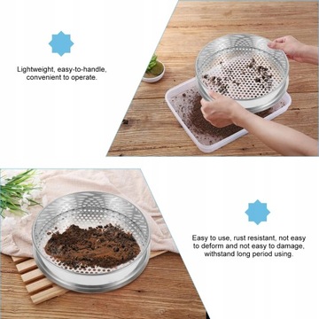 Металлическое сито для грунта для домашнего камня