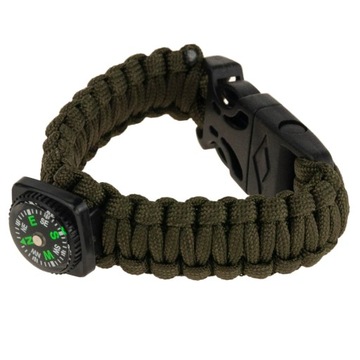 БРАСЛЕТ ВЫЖИВАНИЯ 5 В 1 ЛЕНТА КОМПАС КРЕМНЕВАЯ ВЕРЕВКА ВЕРЕВКА-ЛЕЗВИЕ ПАРАКОРД