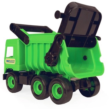 Автомобиль Middle Truck, самосвал зеленый, в кузове Wader 32101