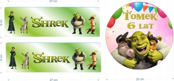 Zestaw Opłatek SHREK Z IMIENIEM +2 OBWOLUTY