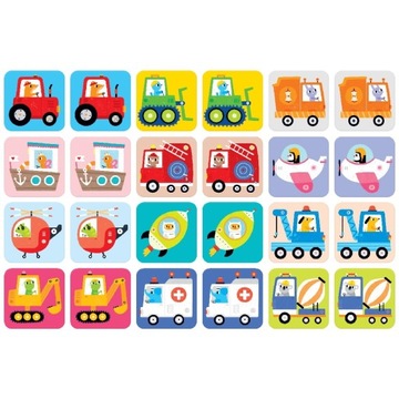 CzuCzu Транспортные средства BIG Memory Memo Game Memory 2+
