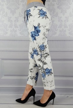 КОМФОРТНО - БРЮКИ - СПОТЫ - ЦВЕТЫ - Большие размеры - Размер