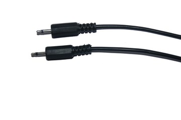 Kabel wtyk 2,5 mono / wtyk 2,5 mono czarny 4m