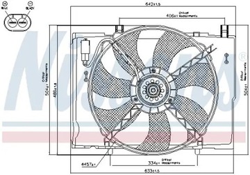 NISSENS 85290 VENTILÁTOR CHLAZENÍ MOTORU
