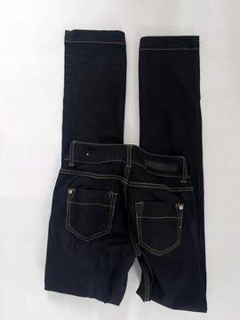 VILA SPODNIE JEANS PROSTE granatowe 36 S