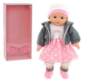 LALKA 40cm BOBAS. MÓWI ŚPIEWA zamyka oczy.