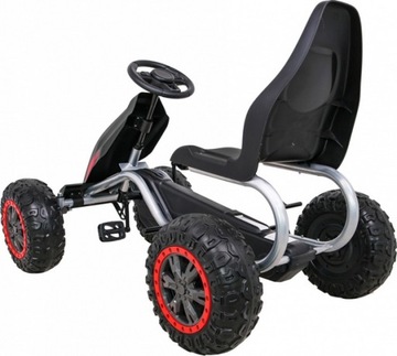 ГОКАРТ ДЛЯ ДЕТЕЙ ПЕДАЛИ EVA КОЛЕСА ТОРМОЗ OBC. 100 кг