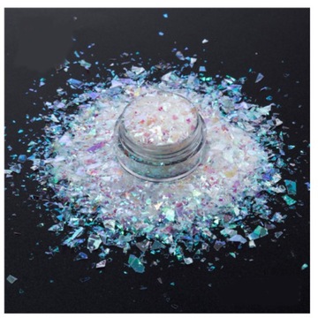EFEKT UNICORN Ozdoba do paznokci aurora Glass efekt - BROKEN GLASS 02