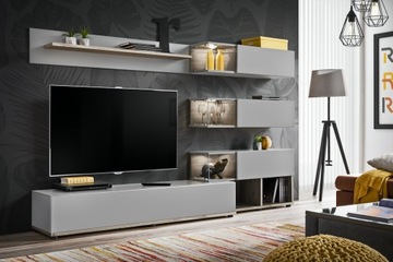 MEBLOŚCIANKA SILKY DWPG FRONTY PVC + LED