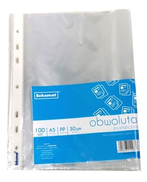 129857 OBWOLUTA KOSZULKI KRYSTALICZNE A5 100 SZTUK