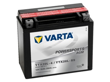 Akumulator Varta Powersports AGM 12V 18Ah 250A P+