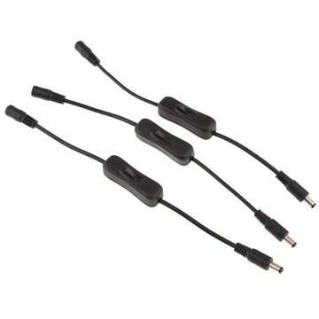 6 szt. 5,5 x 2,1 mm DC 12 V Złącze wtykowe Kabel przełącznika do taśmy LED