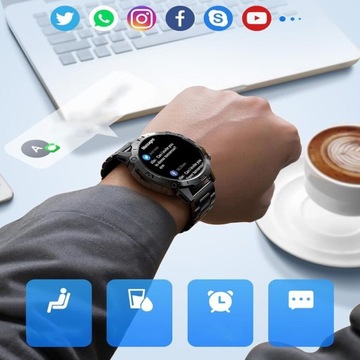 Умные часы водонепроницаемость IP68 военные интеллектуальные часы для наружного использования